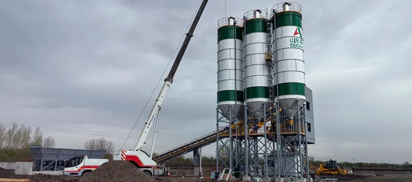 Стационарная бетоносмесительная установка XCMG XS2.0B - официальное изображение от дистрибьютора 3